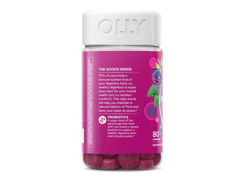 OLLY Probiotic Immune & Digestive Health Gummies - Bramble Berry - 80ct
