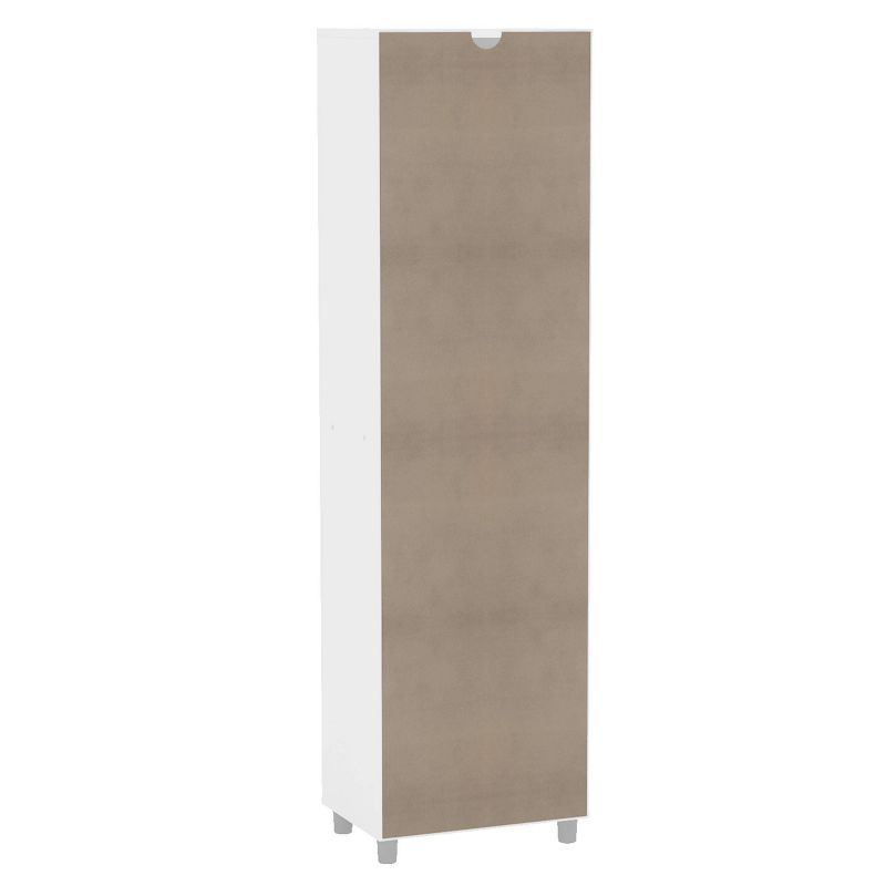 58.89" Beverly 4 Shelf Storage Cabinet White - Chique
