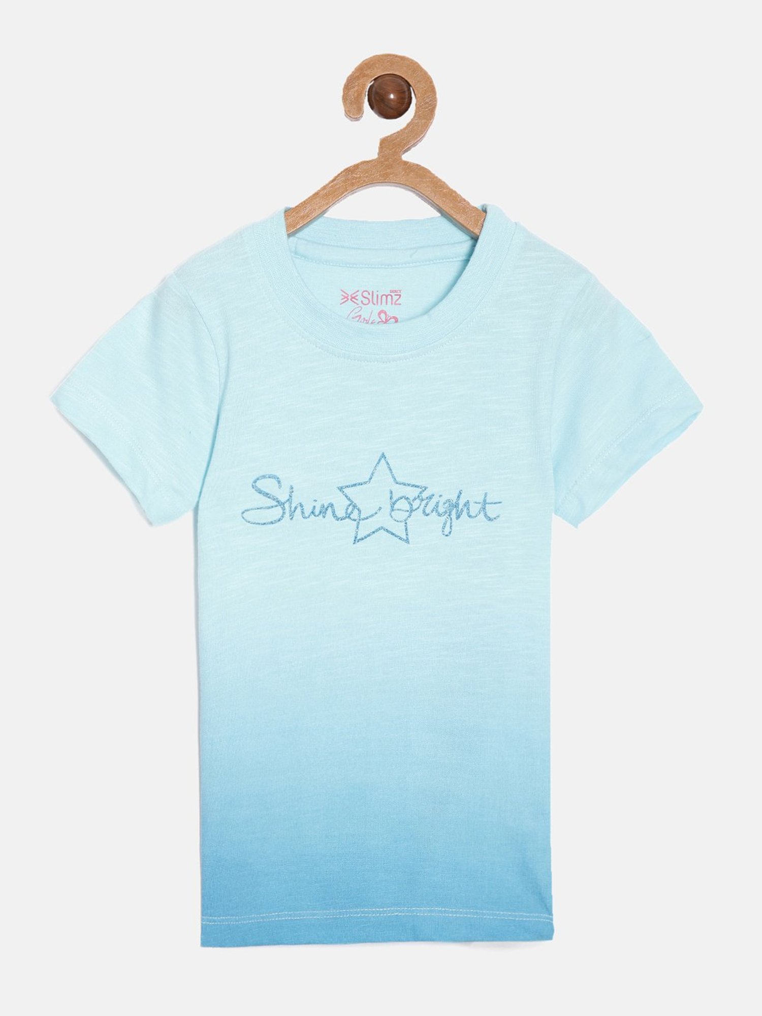 Dixcy Slimz Kids Blue Shimmer Print T-Shirt