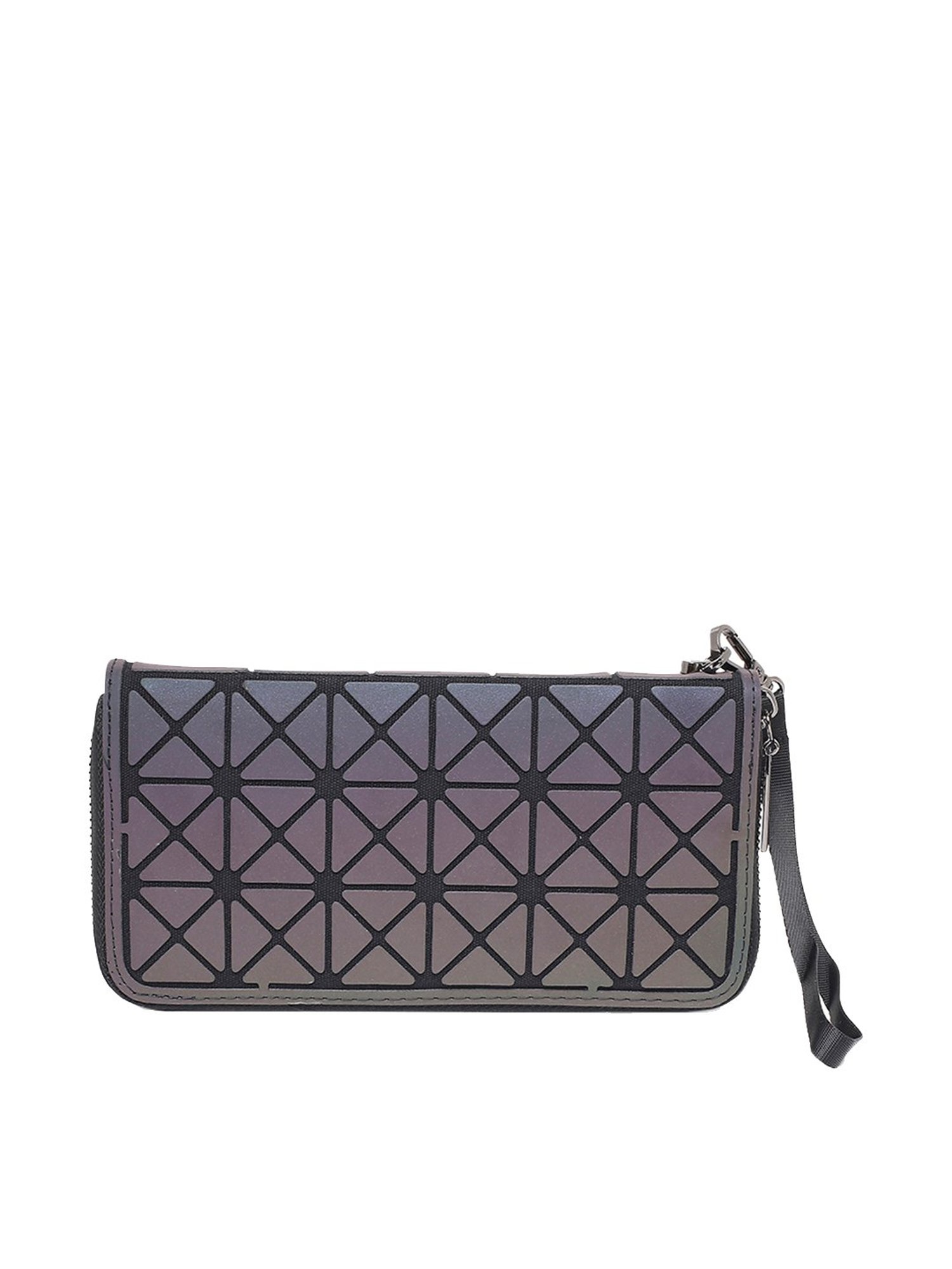 Baomi Purple Textured Zip Around Wallet