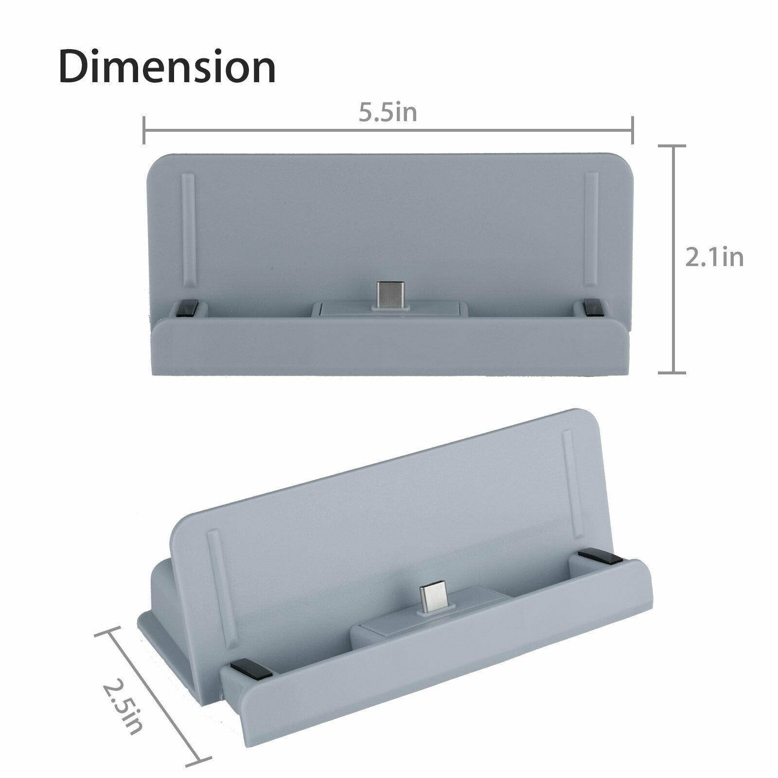 Fast Charger Charging Dock Ston Stand w/Type-C Cable For  Switch Lite