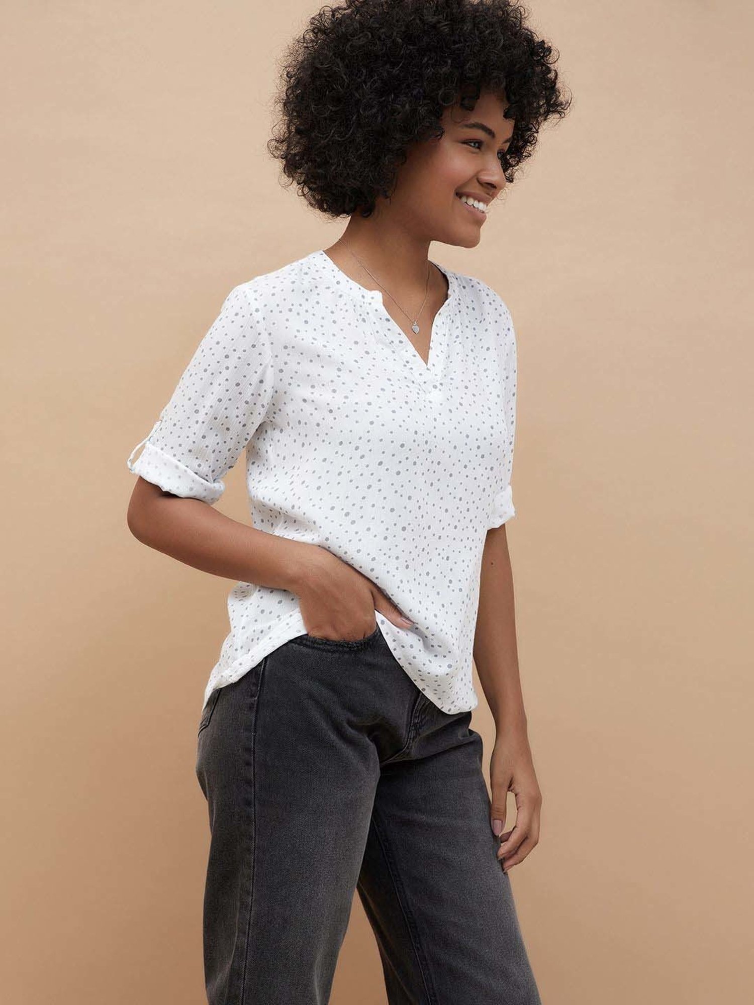 Fame Forever by Lifestyle White Printed Top