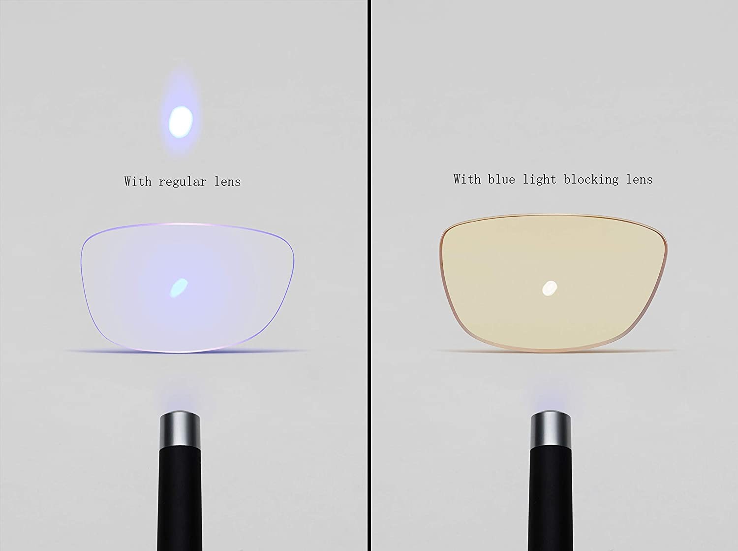 Kids Blue Light Blocking Glasses with Case - Computer Video Gaming Eyeglasses for Boys and Girls &ndash; Cute Colorful Square Frames &ndash; Anti Eye Strain, Reduce Glare