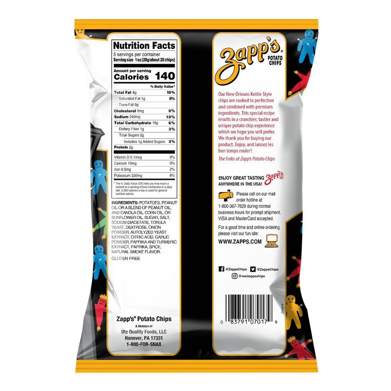 Zapp's New Orleans Kettle Style Voodoo Potato Chips - 5oz
