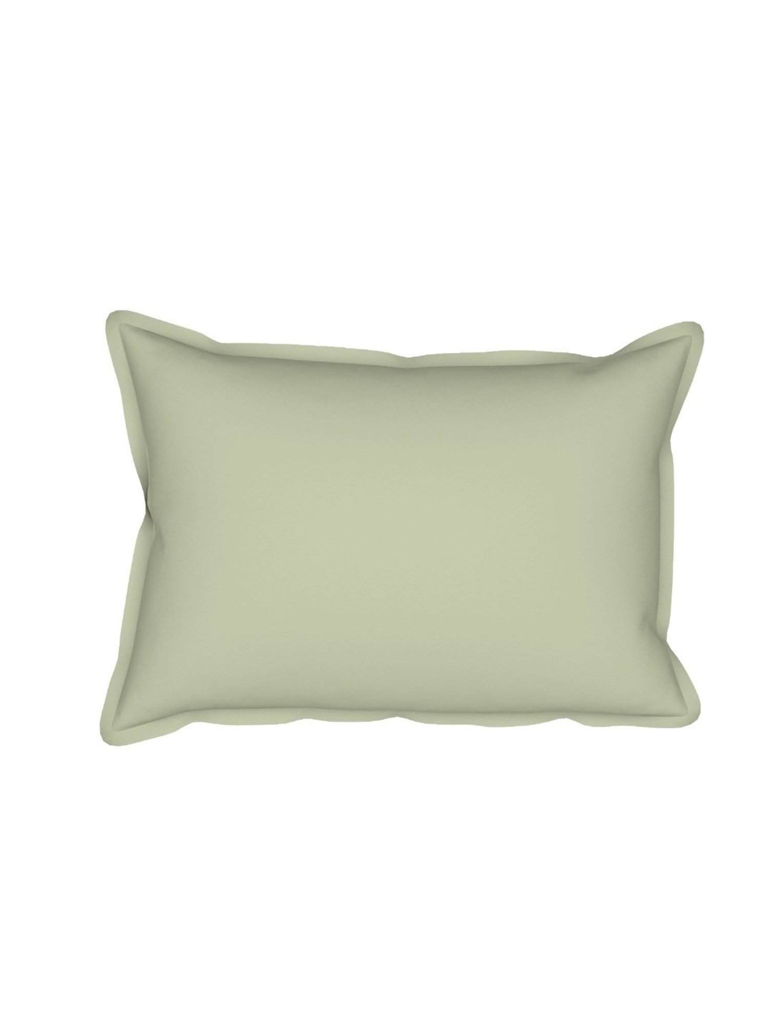 SEJ by Nisha Gupta Solid Green 300 TC Cotton King Bed Sheet with 2 Pillow Covers