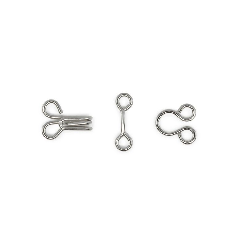 Dritz 96ct Size 2 Hooks & Eyes Nickel