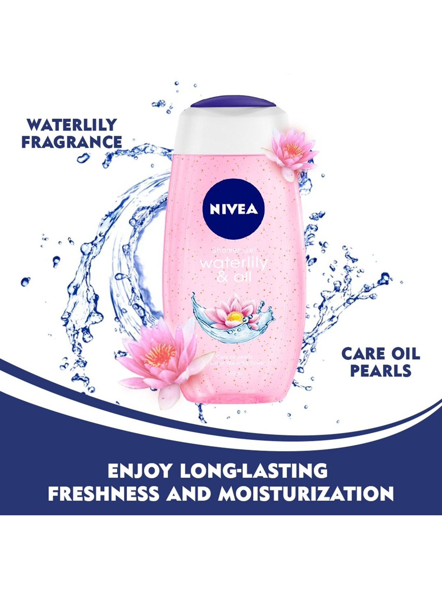 Nivea Waterlily & Oil Shower Gel & Body Wash - 250 ml