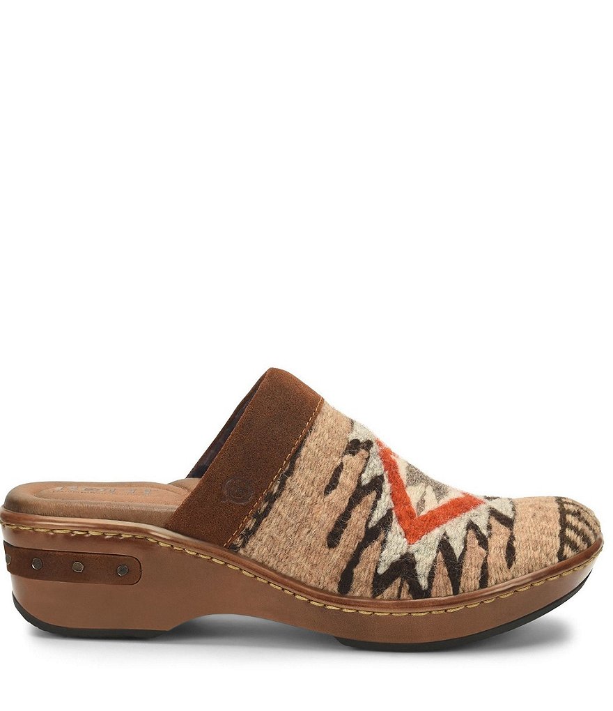 Born Bandy Southwest Wool Clogs
