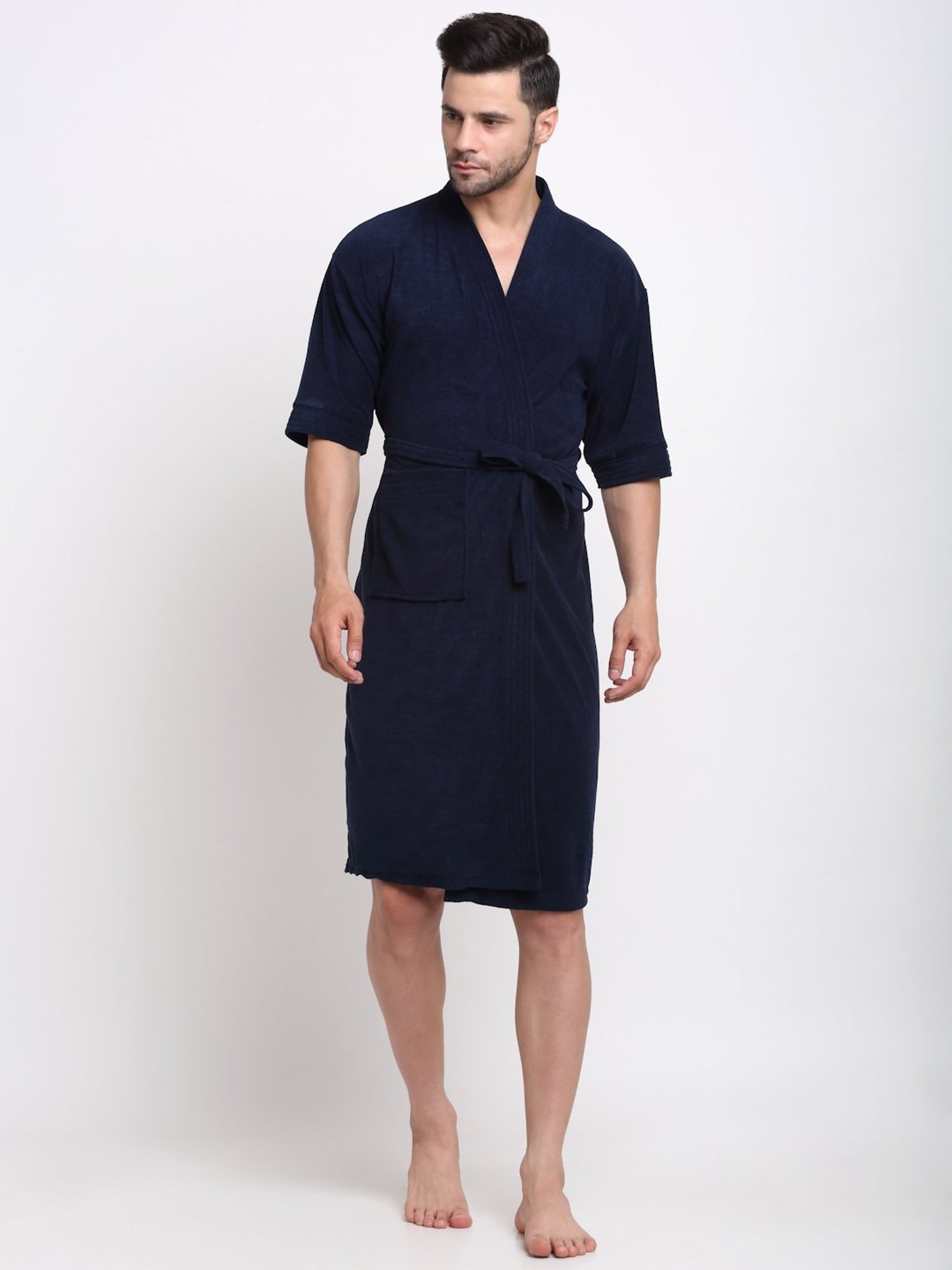 Trident Comfort Living Grey Cotton 380 GSM Bathrobe