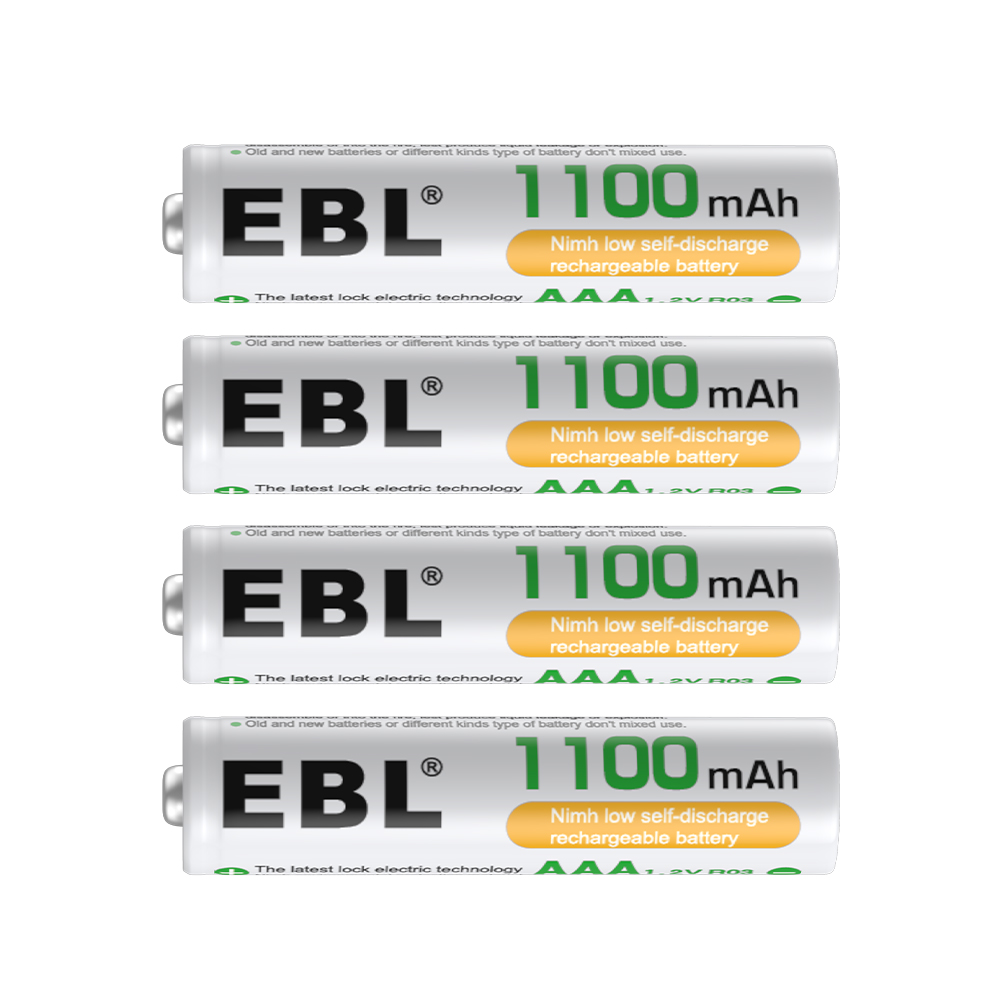EBL 16 Pack 1100mAh AAA 1.2V Ni-Mh Rechargeable Battery