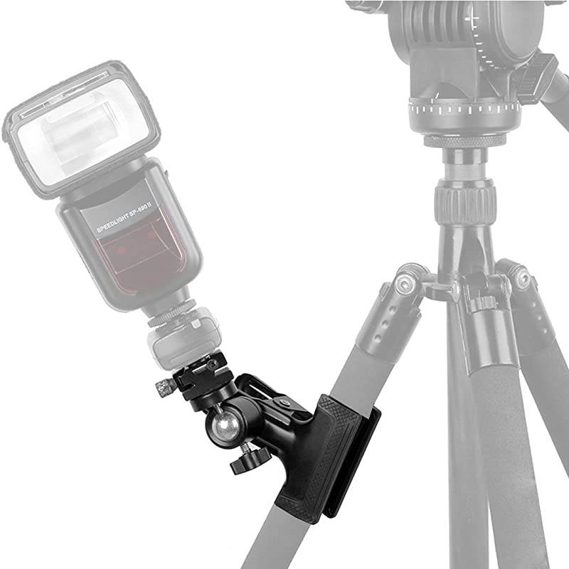 Flash Hot Shoe Heavy Duty Clip Clamp Flash Reflector Holder Mount with 360&deg; Swivel Ball Head Standard 14quot Screw for Light Stand Bracket DSLR Camera Flash Speedlite Tripod2Pack