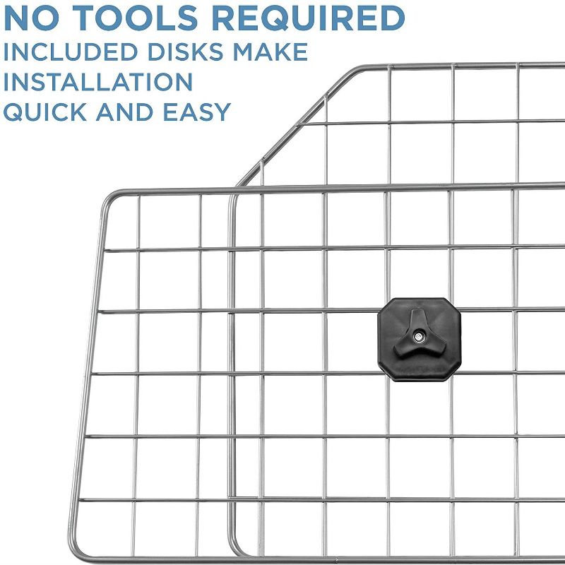 Jumbl Dog Barrier for SUV's, Cars & Vehicles, Heavy-Duty - Adjustable Pet Barrier, Universal Fit