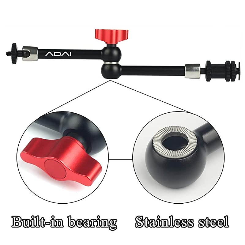 11inch Magic Arm Adjustable Articulating Friction Arm amp Large Super Clamp for DSLR Camera Rig LCD Monitor LED Lights Flash LightDJI Osmo