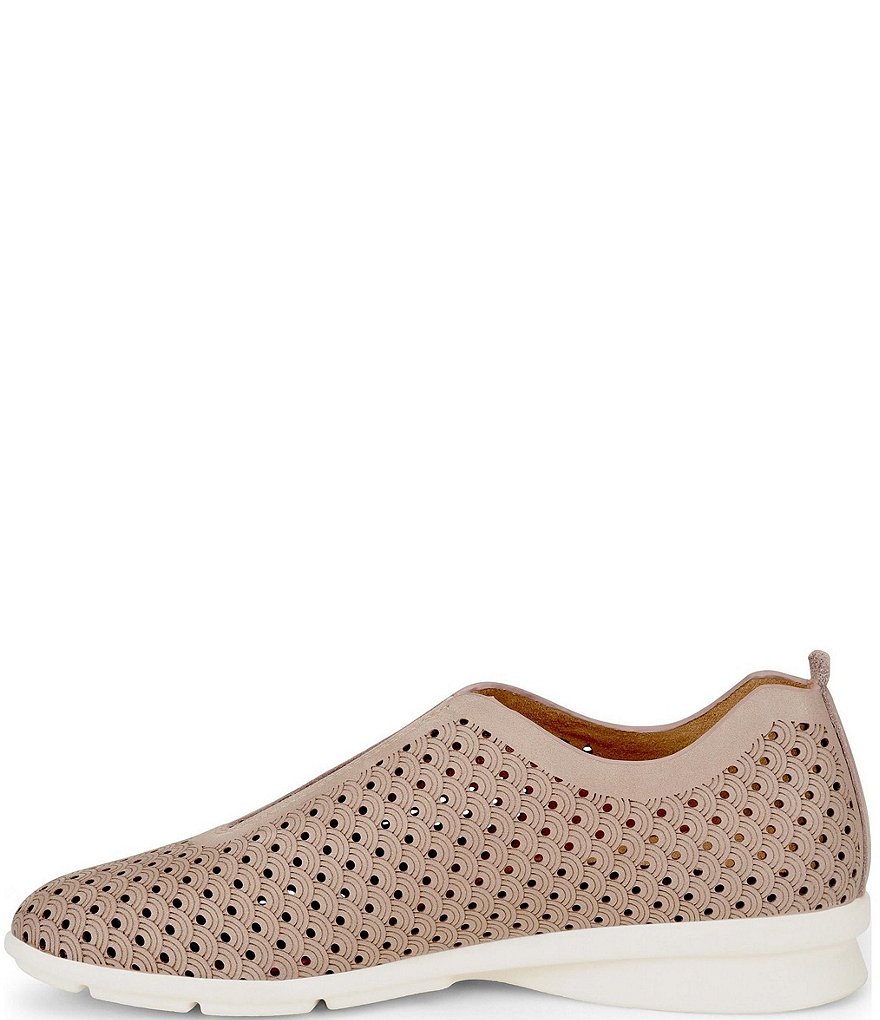 Comfortiva Perlace Perforated Leather Slip-On Sneakers