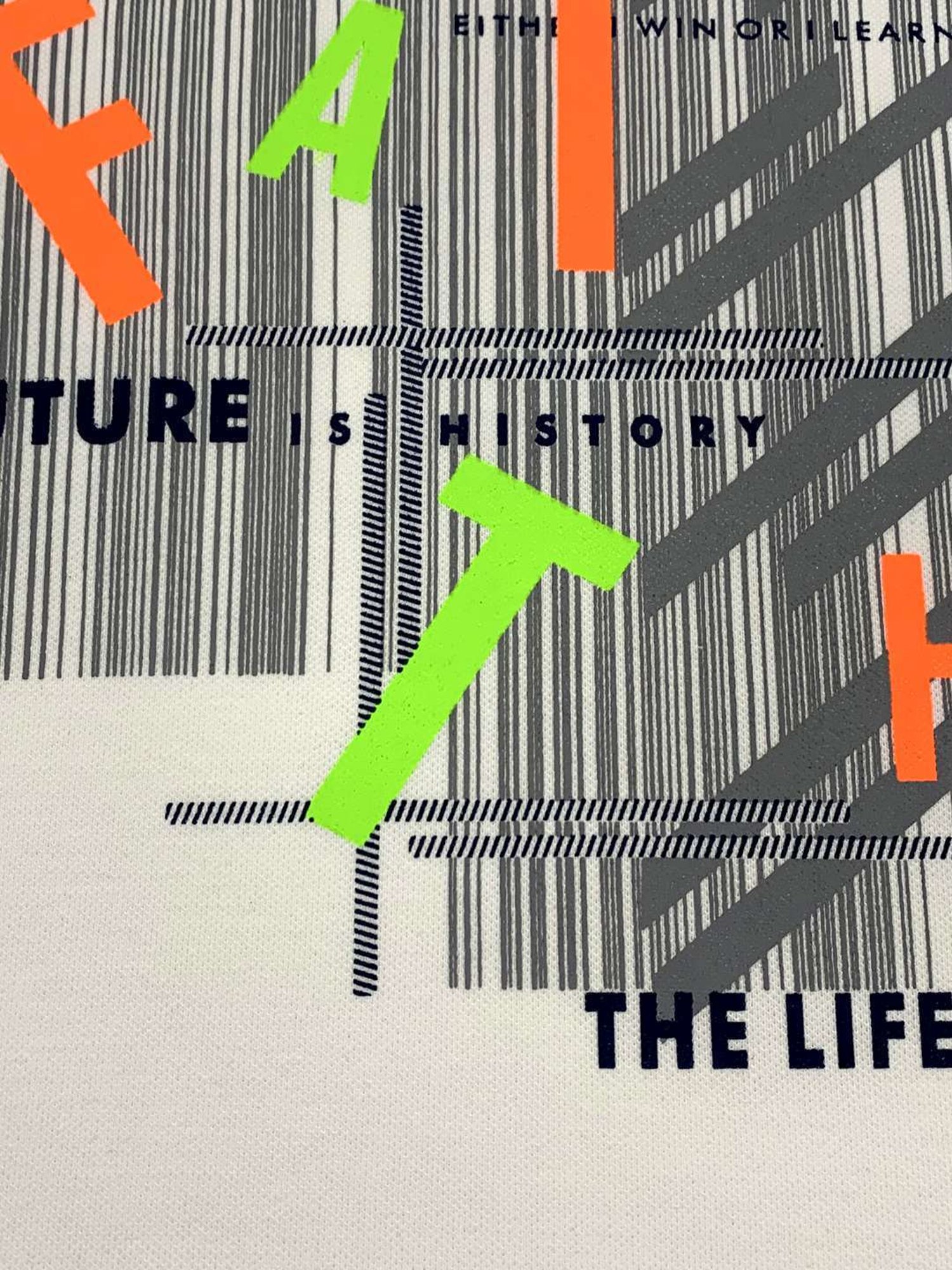 Cavio Kids White Printed T-Shirt