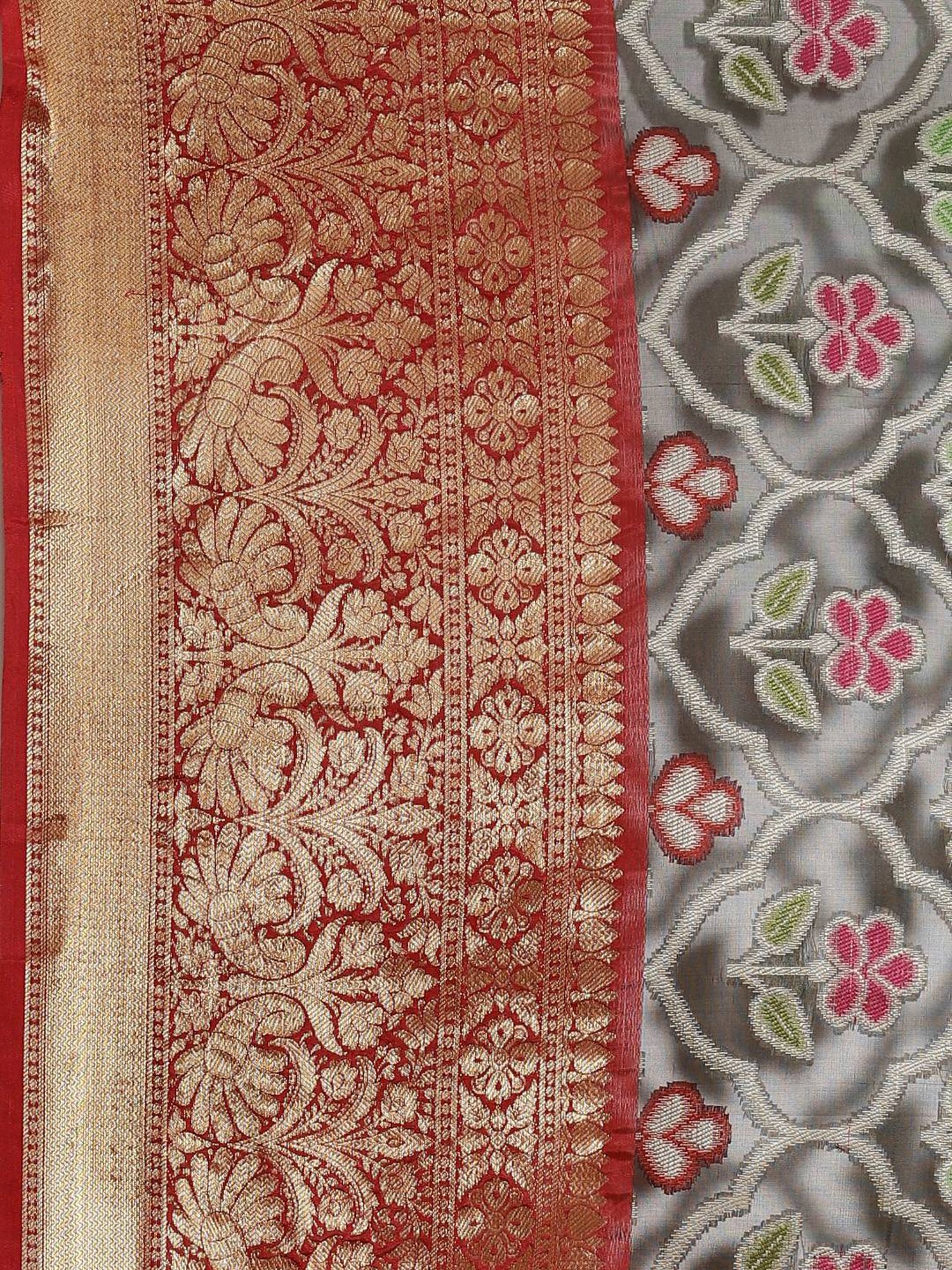 Banarasi Silk Works  Woven Saree with Blouse