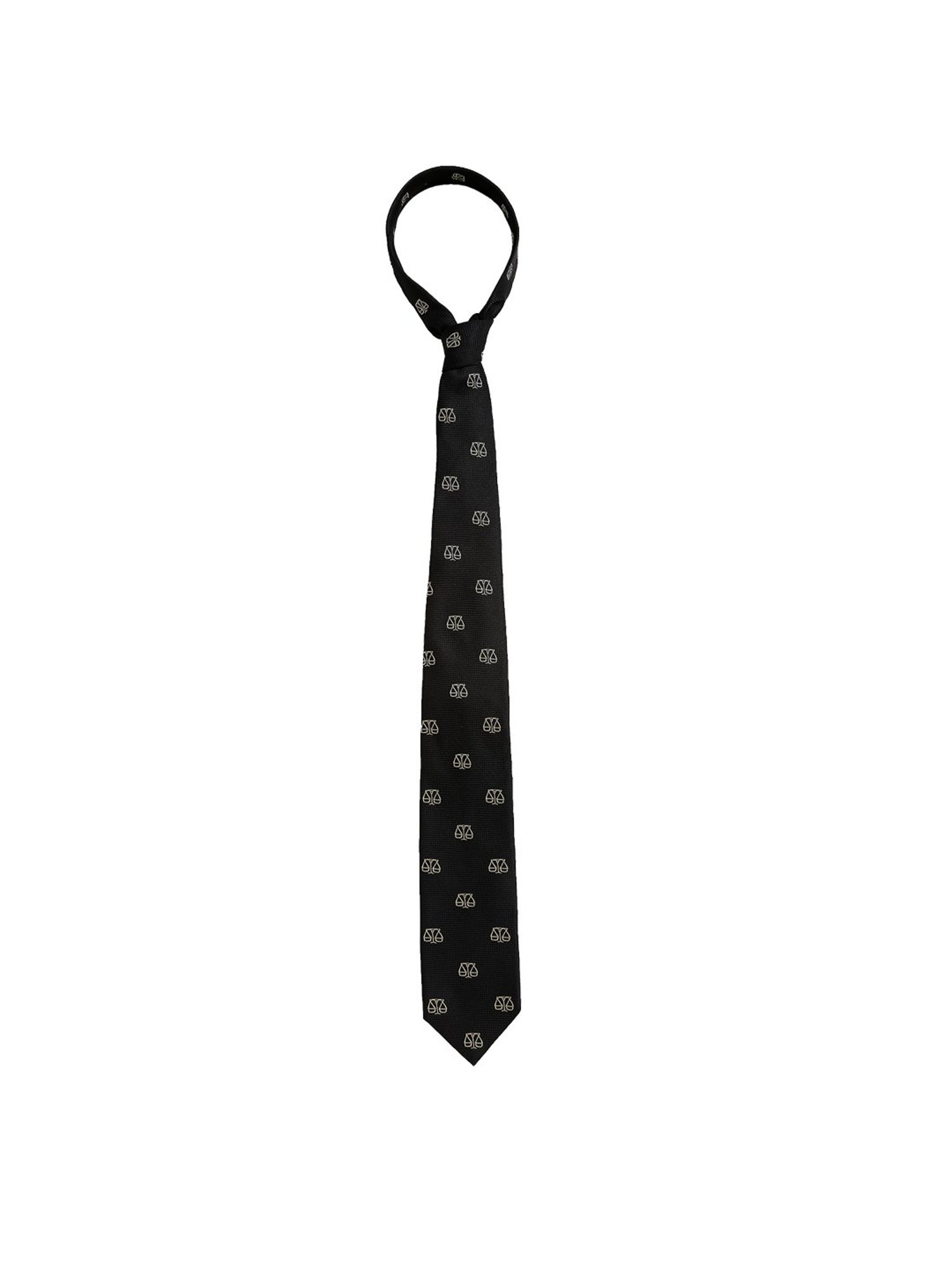 Alvaro Castagnino Black Woven Tie