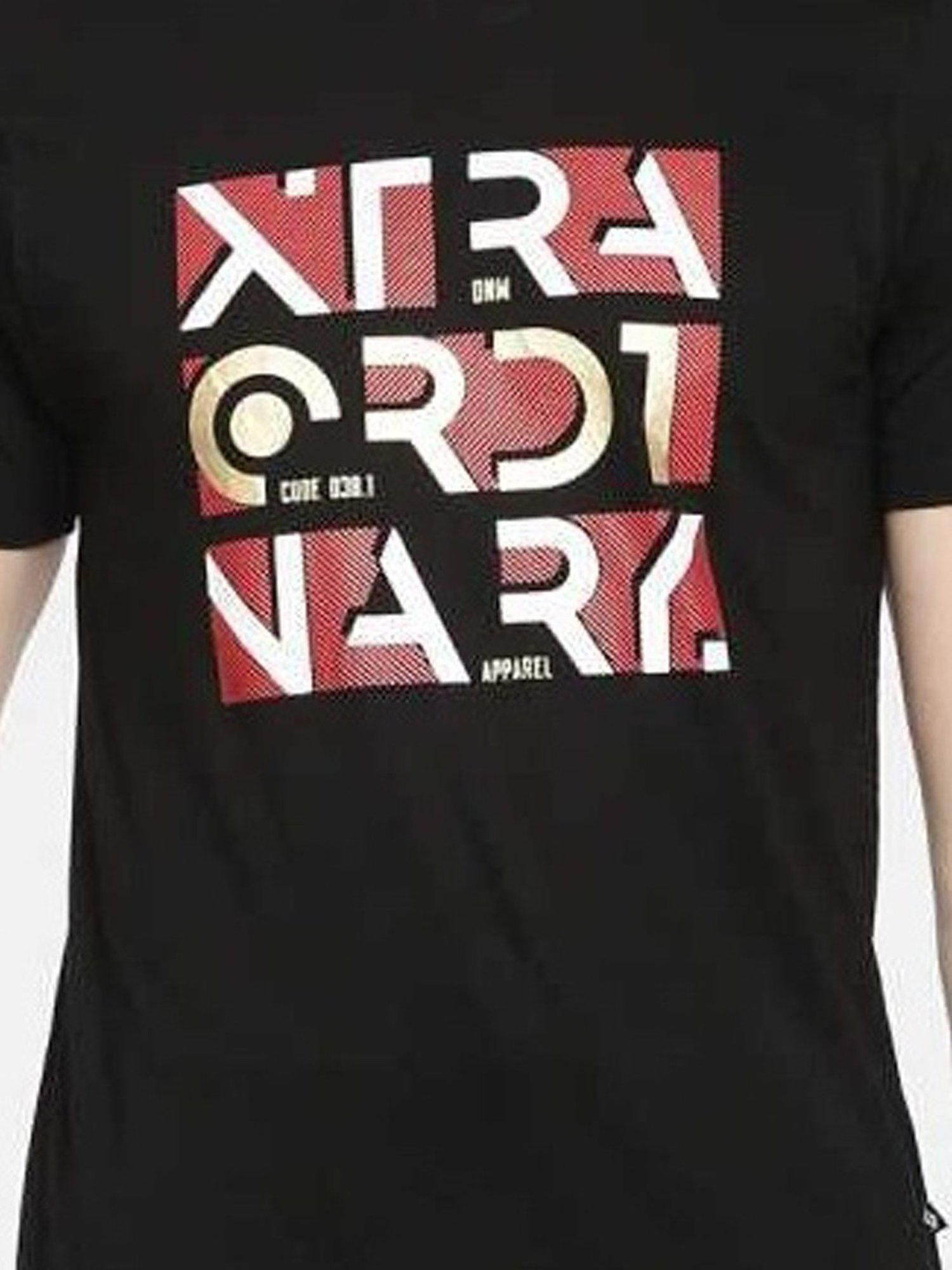 Dollar Black Regular Fit Printed T-Shirt