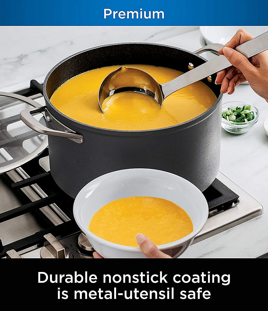 Ninja Foodi NeverStick Premium Hard-Anodized 8-Quart Stock Pot with Glass Lid