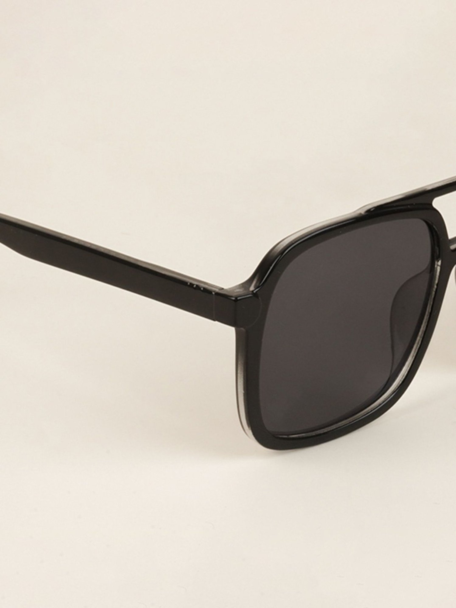 Voyage Black Wayfarer UV Protection Unisex Sunglasses