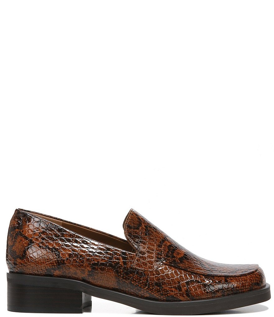 Franco Sarto Bocca Snake Print Loafers