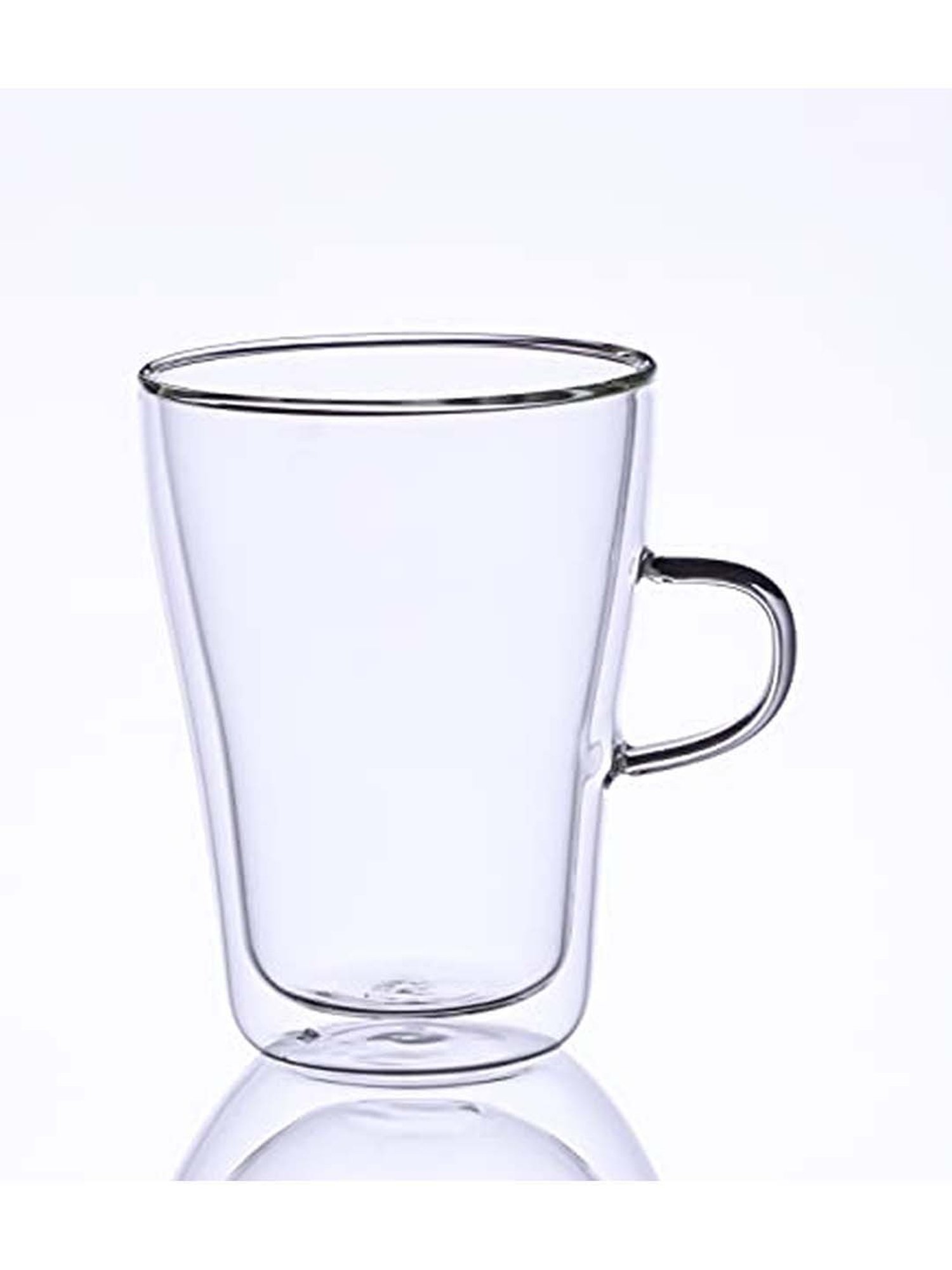 JCPL White & Red Ceramic Cup (0.18 L) - Set of 6