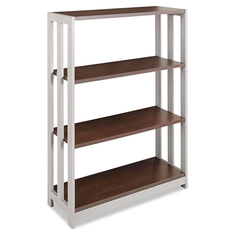 Linea Italia Trento Line Bookcase Three-Shelf 31-1/2w x 11-5/8d x 43-1/4h Mocha TR735MOC