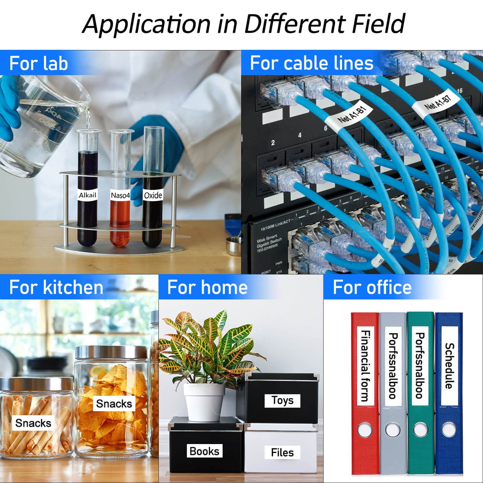 GREENCYCLE 1 Pack Extra Strength Adhesive Black on White Label Tape Compatible For Brother TZE-S221 TZ-S221 TZeS221,0.35 Inch,PT-P750W Labeling Maker