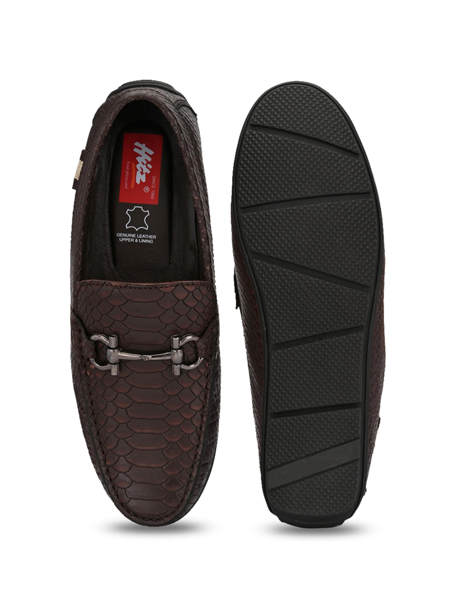 Hitz Men's Brown Casual Loafers