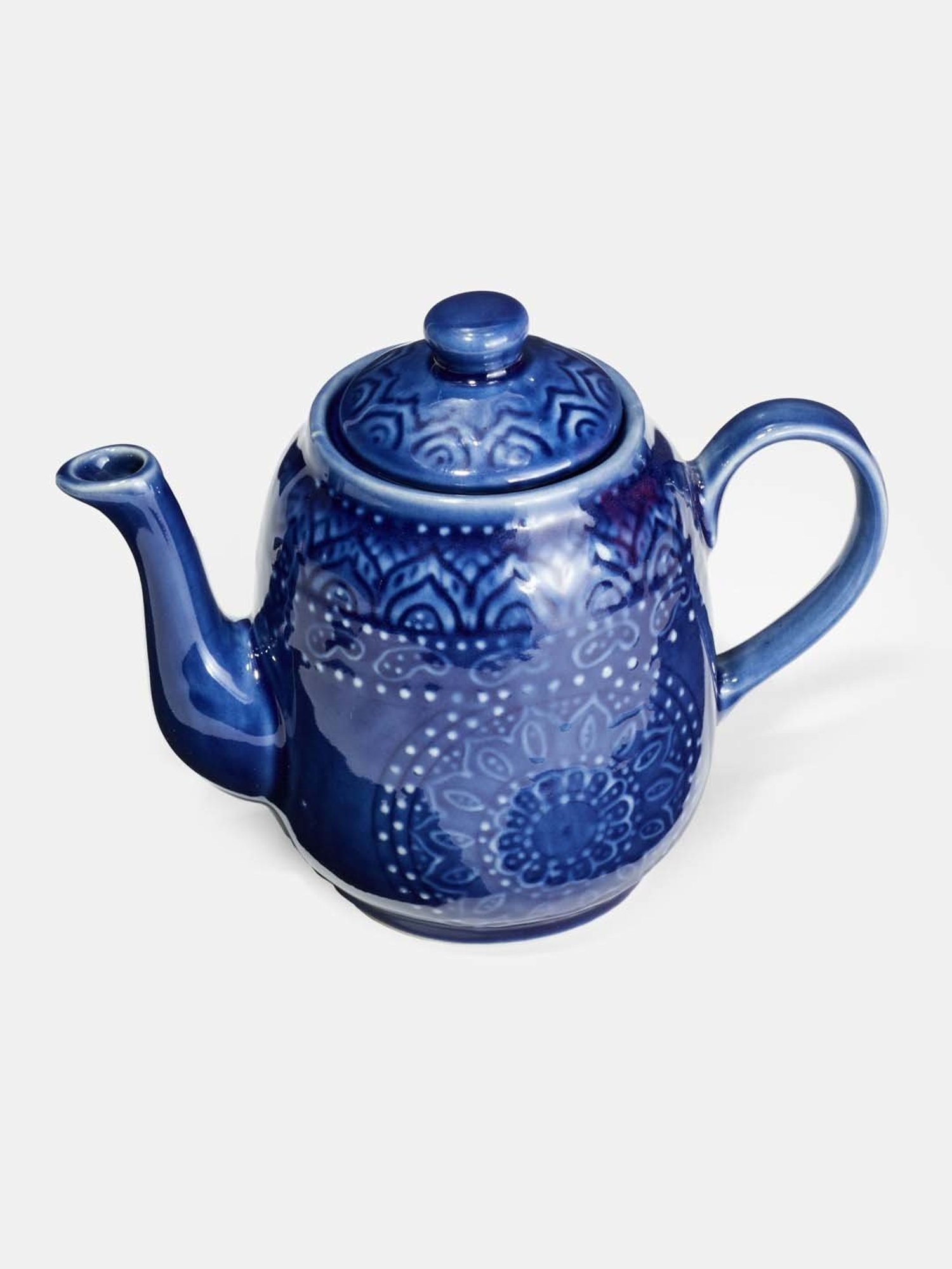 Fabindia Home 'Nilaya' Navy Ceramic Tea Set