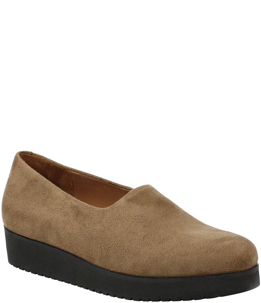 Donald Pliner Pelham Neoprene Mixed Leather Slip-On Wedge Sneakers