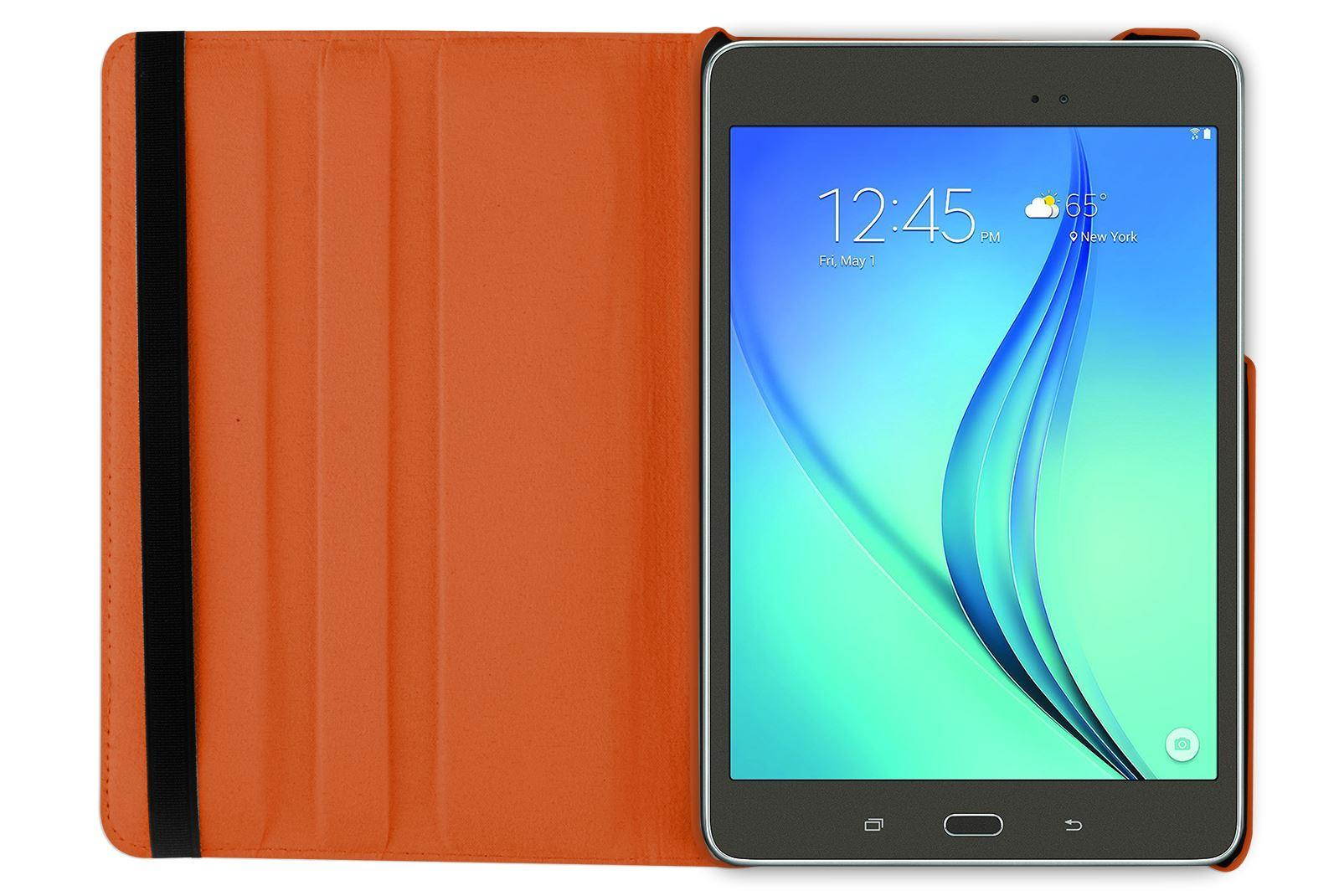 Hellfire Trading PU Leather Case 360 Rotating for Samsung Galaxy Tab A 8 T350 8" - Purple