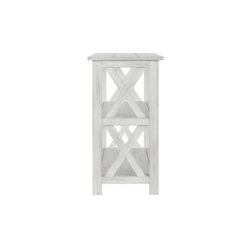 Jamestown 2 Shelf Entryway Table White - Boraam