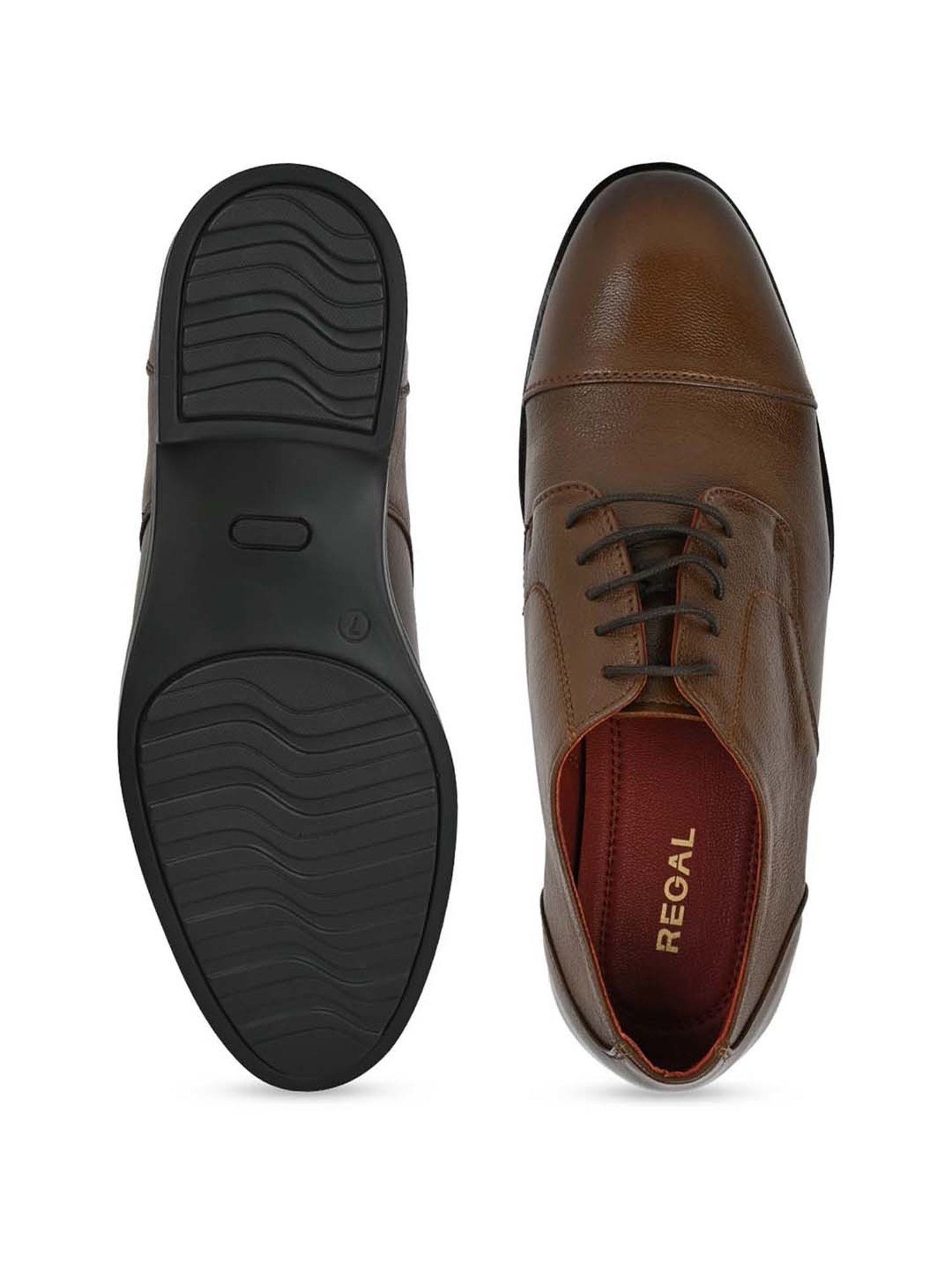 Regal Men's Tan Derby Shoes