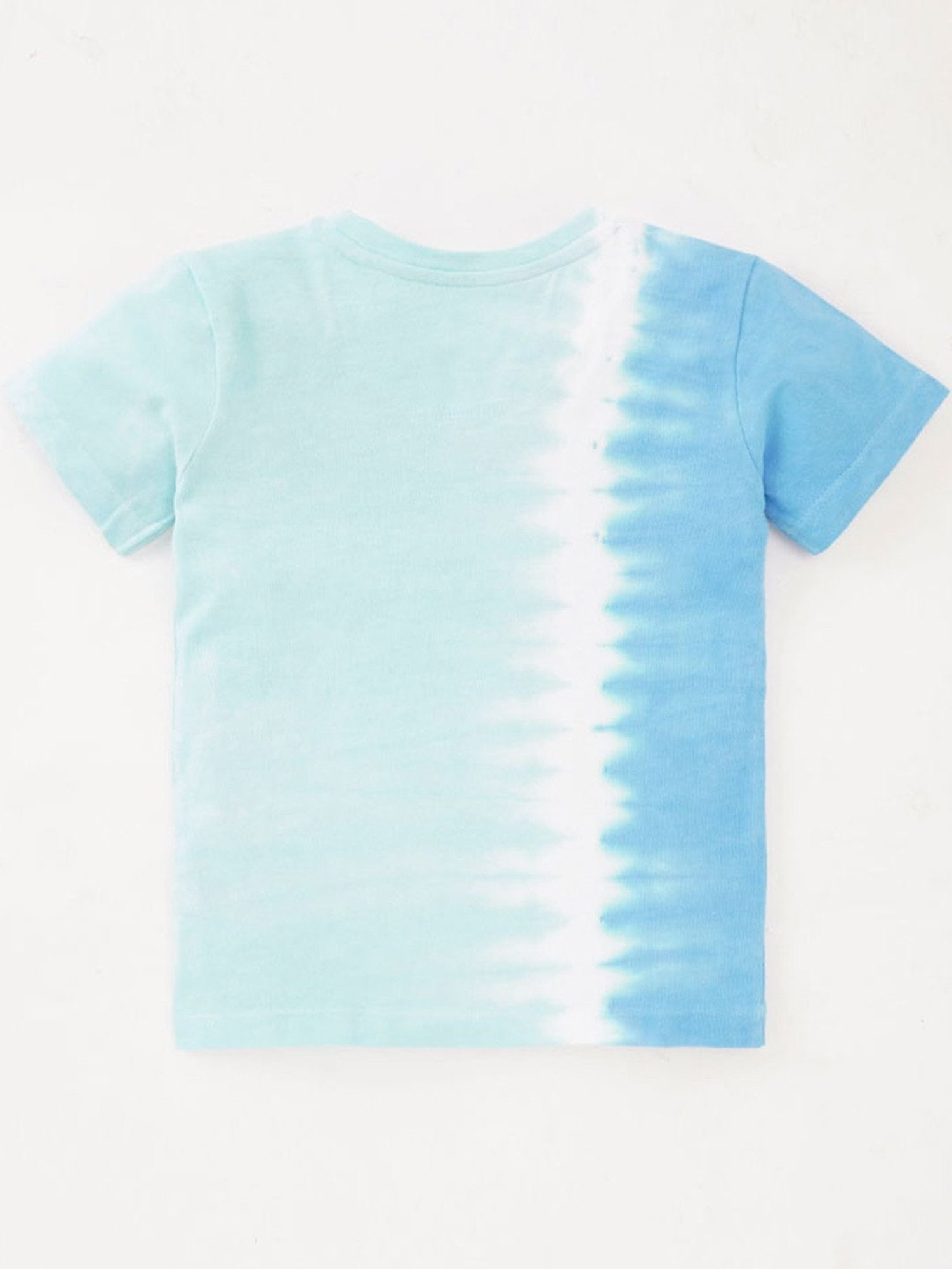Ed-a-Mamma Kids Blue Cotton Printed T-Shirt