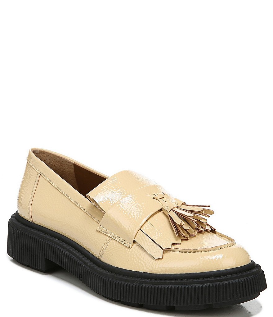 Franco Sarto Jack Kiltie Fringe Tassel Patent Loafers