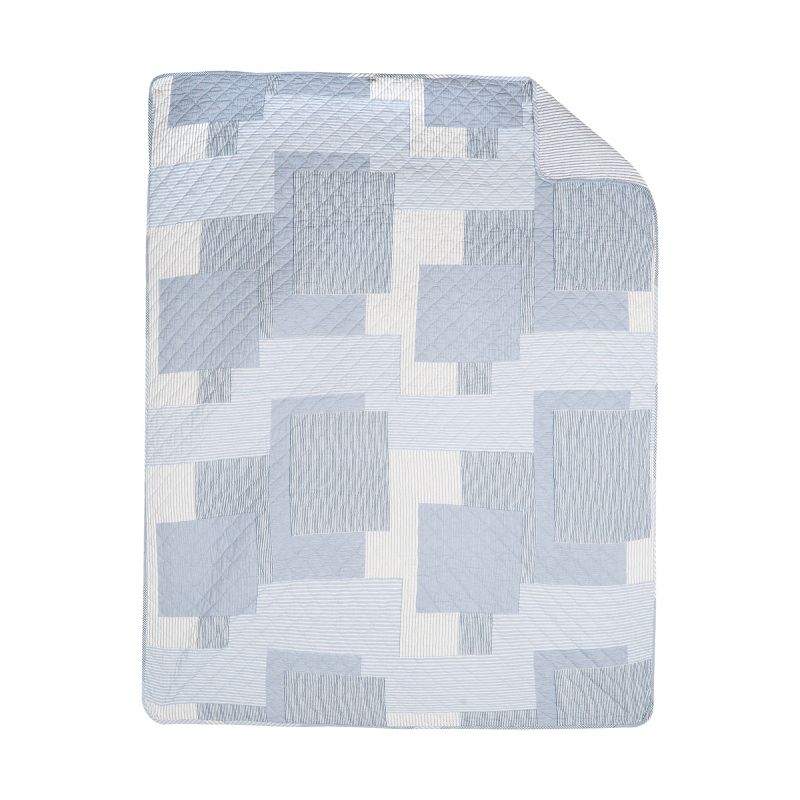 C&F Home Asher Stripe Cotton Quilted Throw