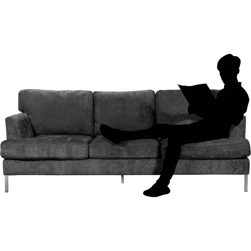 Lafayette Sofa Gray Velvet - Finch