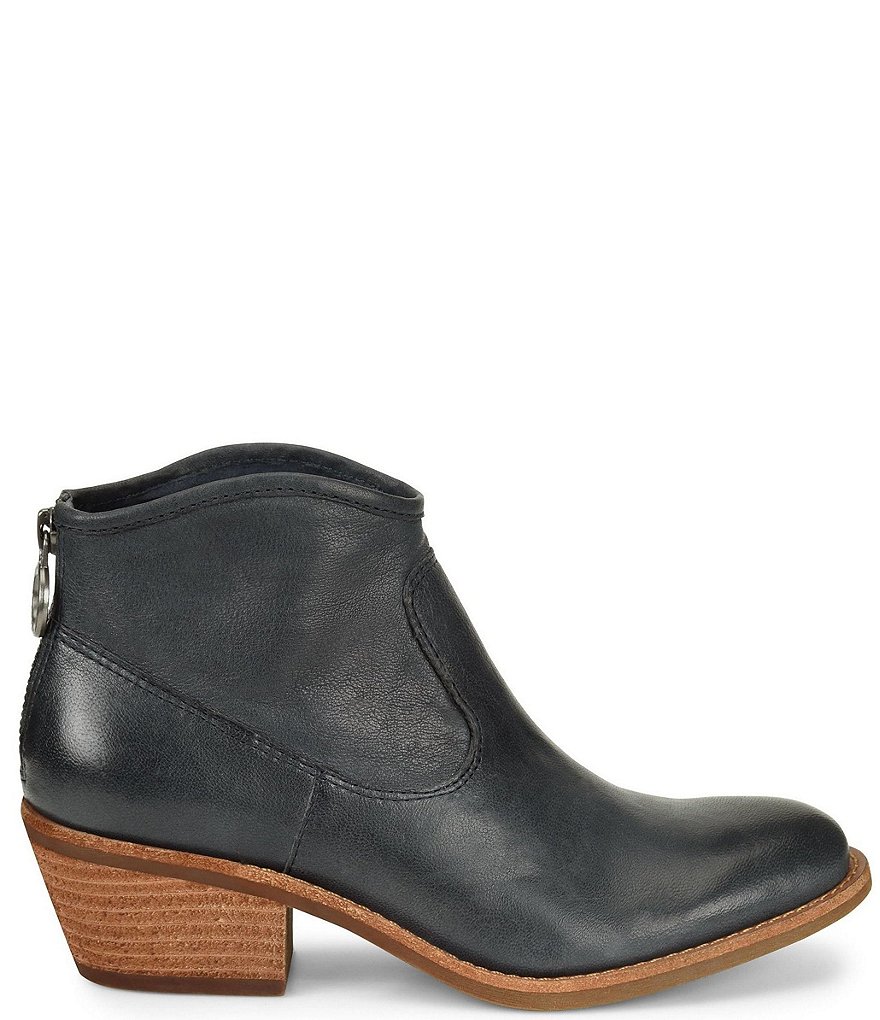 Sofft Aisley Unlined Leather Block Heel Western Booties