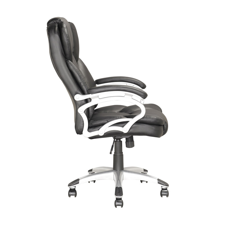 CorLiving LOF-408-O Executive Office Chair in Black Leatherette