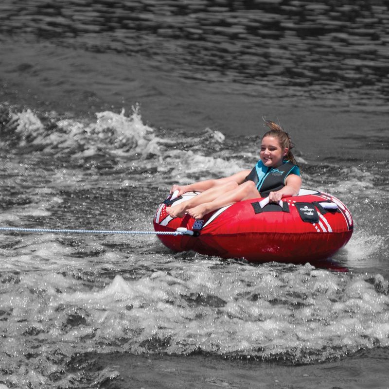 OBrien 66" Le Tube Heavy Duty One Rider Towable Lake Tube w/ Tow Line Connector