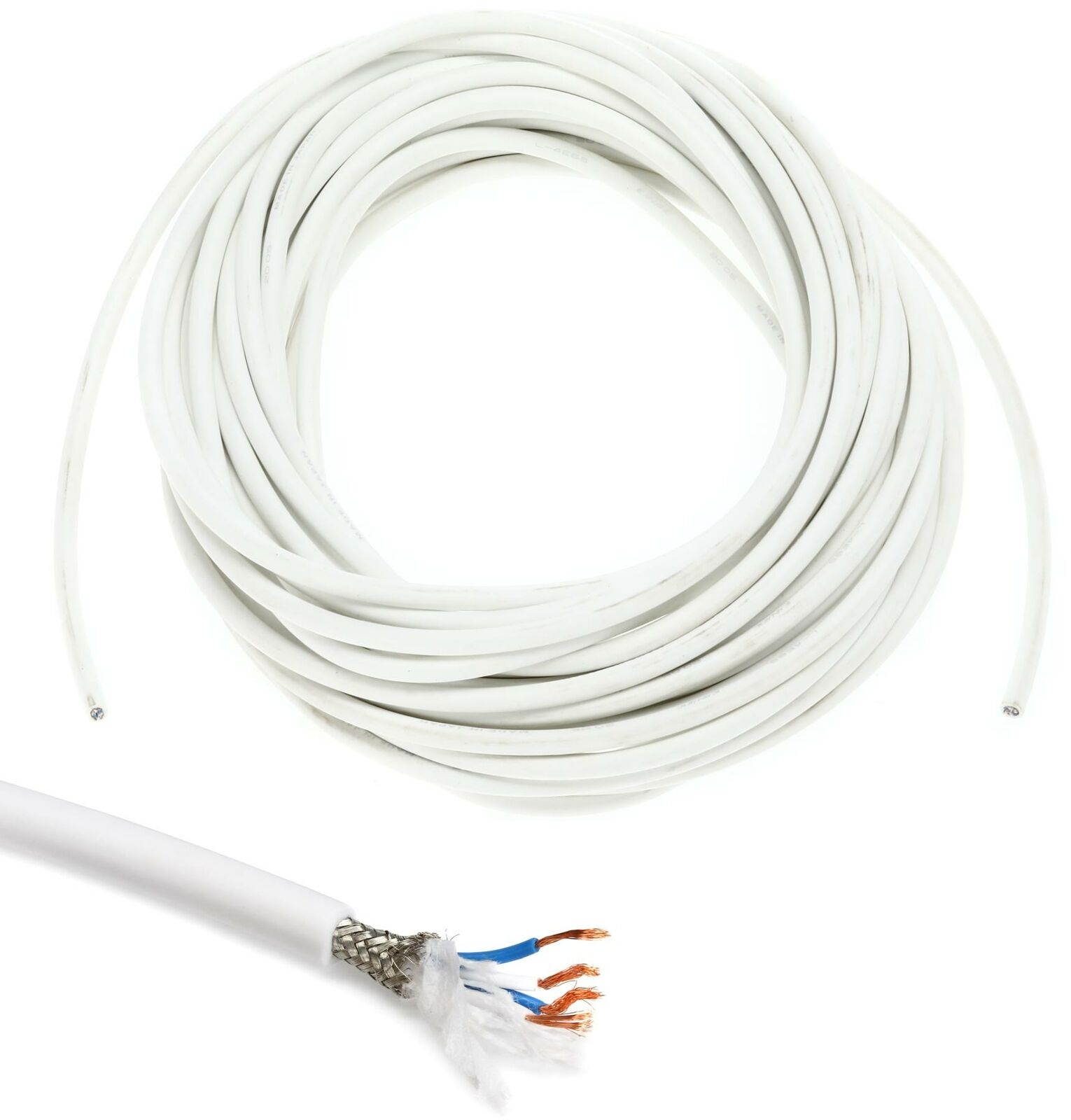 Canare L-4E6S Star Quad Bulk Microphone Cable - White 50 Foot