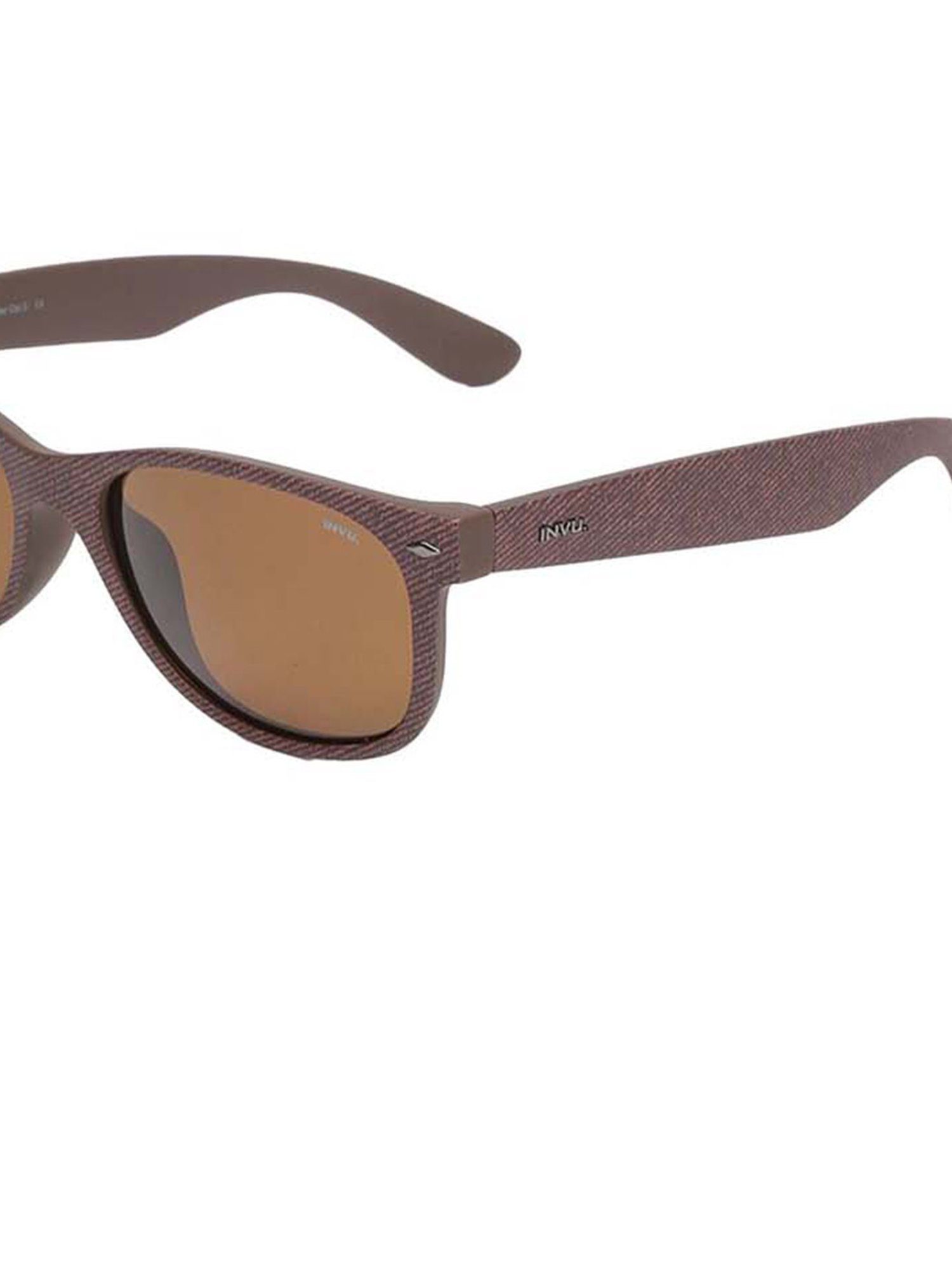 INVU Brown Square UV Protection Sunglasses for Men