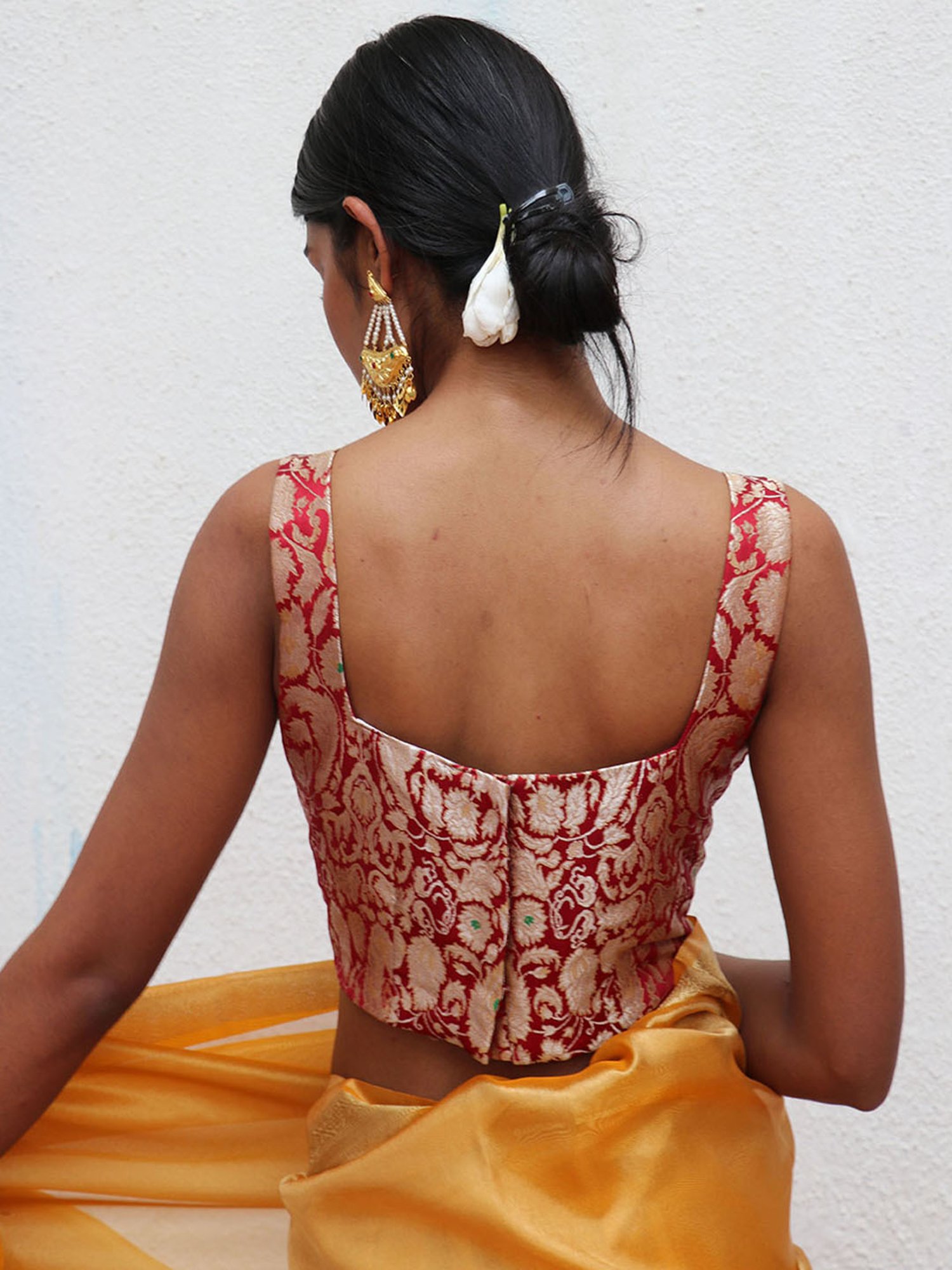 Chidiyaa Nargiz Juhi Khimkab Brocade Blouse