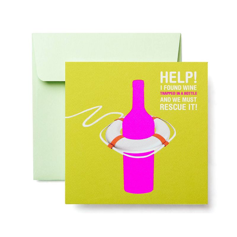 Wine Rescue Birthday Card