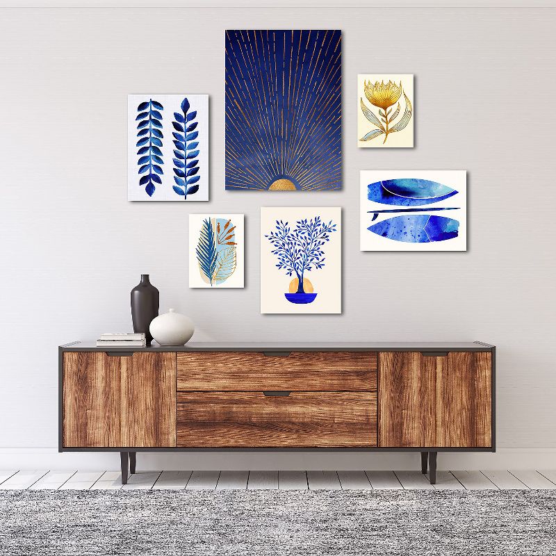 Americanflat - Modern Tropical Canvas Gallery Wall Set