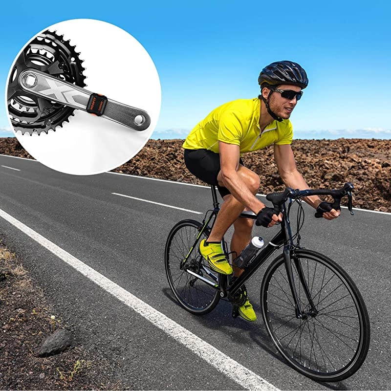 Bike Cadence Sensor Bluetooth ANT+ IP67 Waterproof Wireless Bicycle RPM Cadence Sensor for Zwift Elite HRV OpenRider Endomondo Peloton ( app Unavailable)