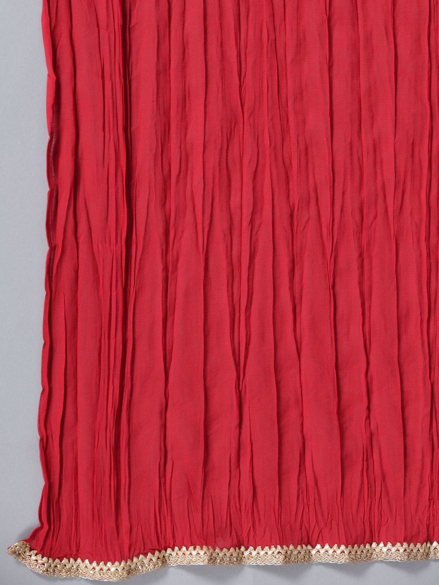 Juniper Beige Ethnic Motif Print Viscose Shantoon Kurta,Pants & Dupatta Set With Beads & Sequins