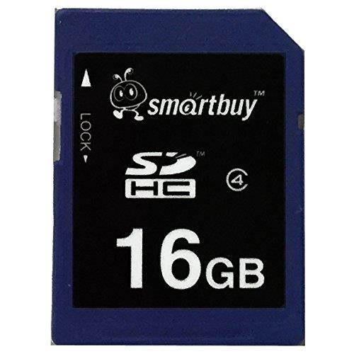 Smart Buy SDHC Class 4 Flash Memory Card SD HC Secure Digital C4 Fast Speed for Camera (16GB (1-Pack))