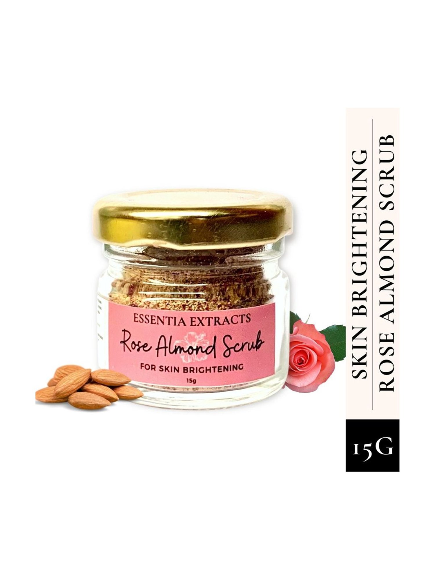 Essentia Extracts Rose Almond Face & Body Exfoliating Scrub - 15 gm